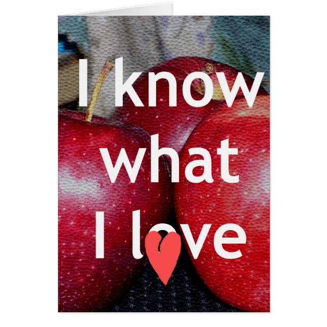 Cartão Apple of My Eye (Frente)