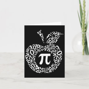Cartão Apple Pi Algebra Sinal Matemática Engraçado Presen