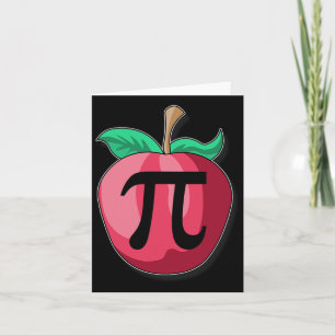 Cartão Apple Pi Engraçado Professor de Matemática Dia de 