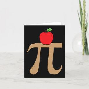 Cartão Apple Pie Pi Math Pun