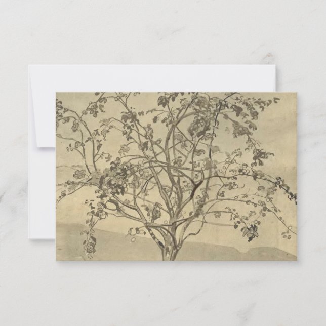 Cartão Apple Tree (Watercolor Art) (por Nicholas Roerich) (Frente)