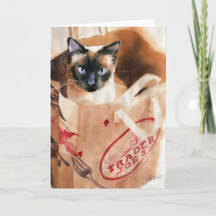 Cartão Applehead Siamese Bagado