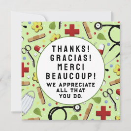 Cartão Apreciação Da Enfermeira Obrigado