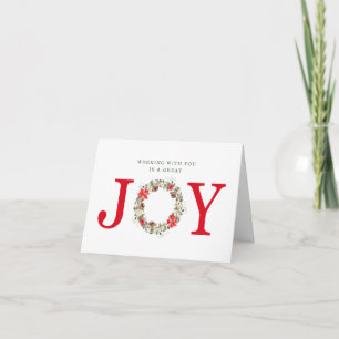 Cartão Apreciação de Funcionário ou Colaborador de Joy de