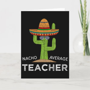 Cartão Apreciação Divertida do Professor Humor Nacho Médi