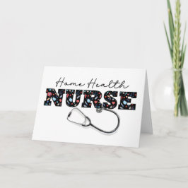 Cartão Apreciação do Enfermeiro de Saúde Doméstica no Dia