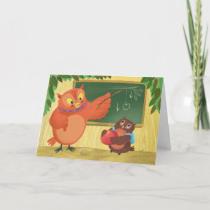 Cartão Apreciação do Professor Owl