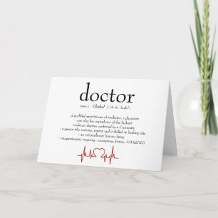 Cartão Apreciação Personalizada de Médico