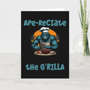 Cartão Aprecie O G'rilla Mestre Churrasqueiro BBQ Diversã