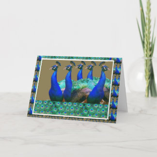 Cartão Aprecie: O pavão n empluma-se gráficos da arte