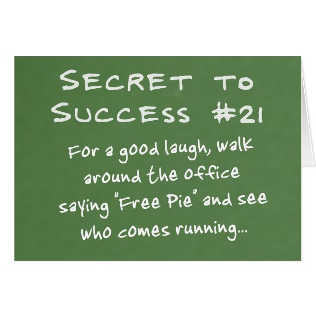 Cartão Aprecie seu trabalho (Frente horizontal)