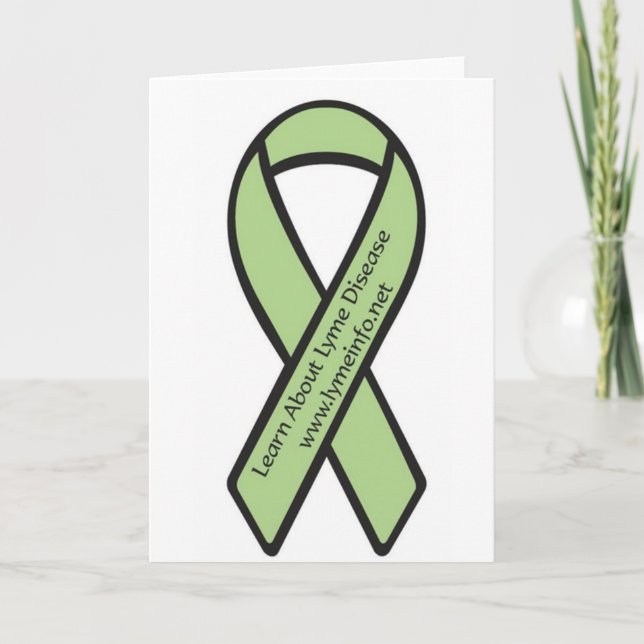Cartão Aprenda sobre o vazio Notecard da doença de Lyme (Frente)