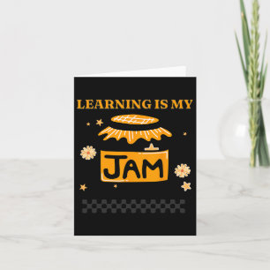 Cartão Aprender É Meu Livro De Estudantes De Jam De Volta