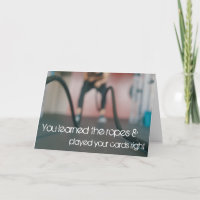 Aprender os arredores, Parabéns de promoção