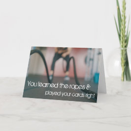 Cartão Aprender os arredores, Parabéns de promoção