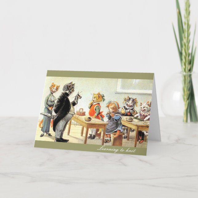 Cartão Aprendizagem fazer malha (Frente)