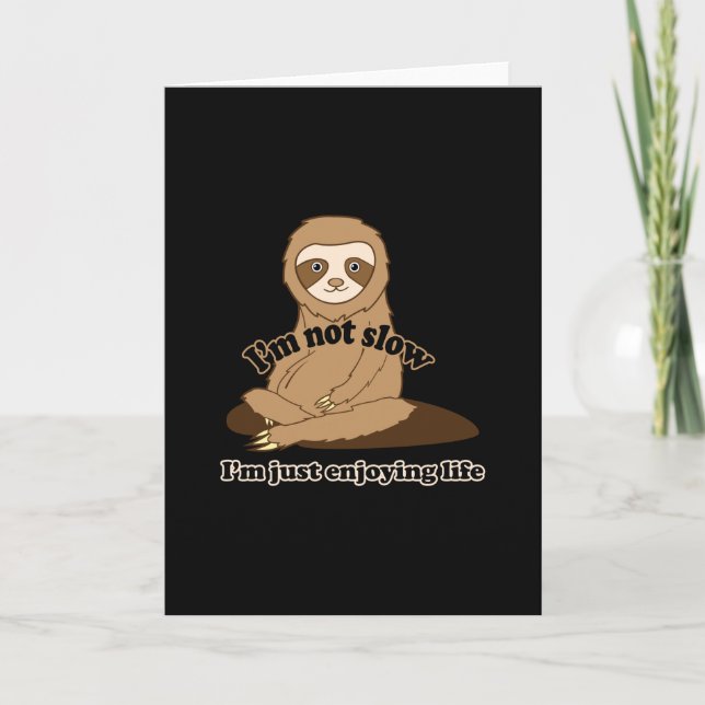 Cartão Aproveitando a vida (Frente)