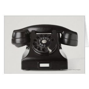 Cartão Aproximação de um telefone rotativo