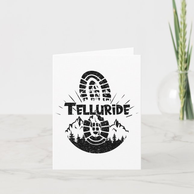 Cartão Aproximação Em Telluride Ski De Férias Dos Eua (Frente)