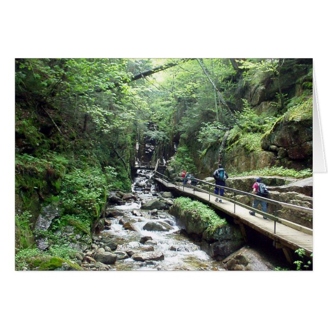 Cartão Aproximando-se do Flume - Placa (Frente Horizontal)