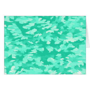 Cartão Aqua abstrato do pop art da folha
