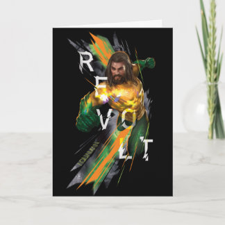Cartão Aquaman | Aquaman "Revolta" Gráfico Refratado