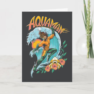 Cartão Aquaman e Trident Ascensão Graphic