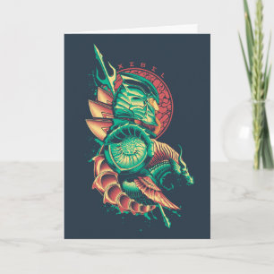 Cartão Aquaman   Gráfico Xebel King Nereus