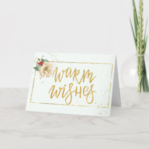 Cartão Aquarela Contemporânea Magnolia Natal