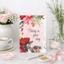 Aquarela Floral Aniversário ou Dia das Mães Person
