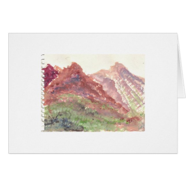 Cartão Aquarela natural (Frente Horizontal)