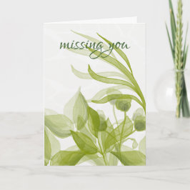 Cartão Aquarela Saudade de Você