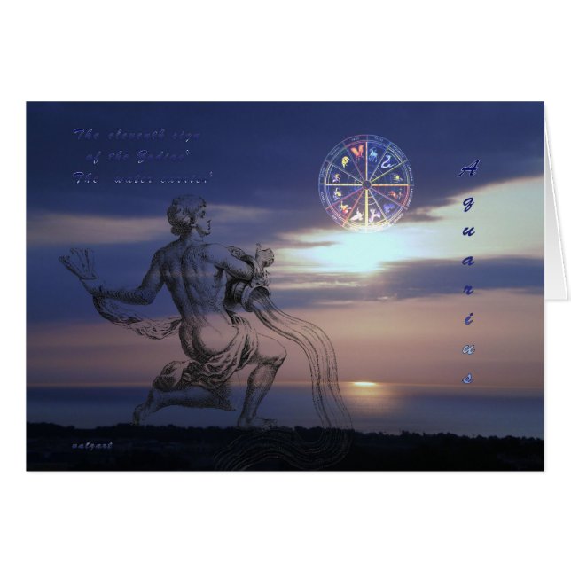 Cartão Aquário (Frente Horizontal)