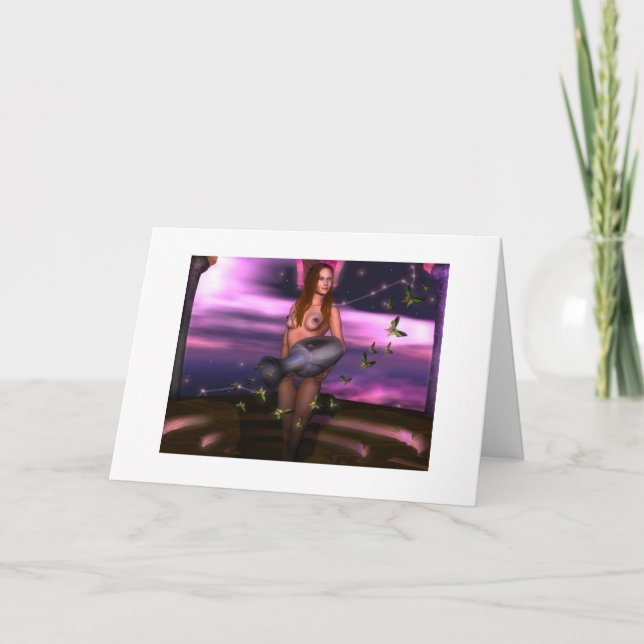 Cartão Aquário do ~ do feliz aniversario do zodíaco (Frente)