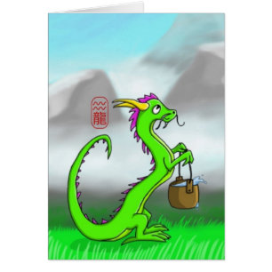 Cartão Aquário/dragão