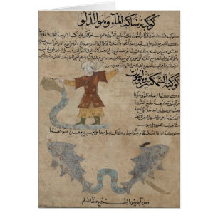 Cartão Aquário e peixes