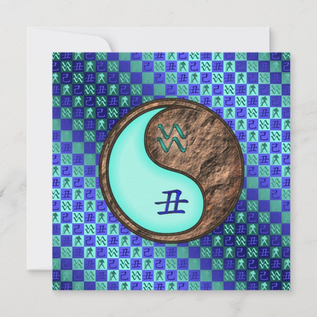 Cartão Aquário e Terra Ox (Frente)