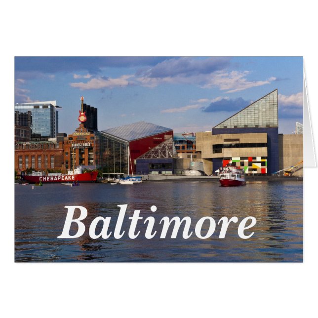 Cartão Aquário Nacional - Baltimore 2 (Frente horizontal)