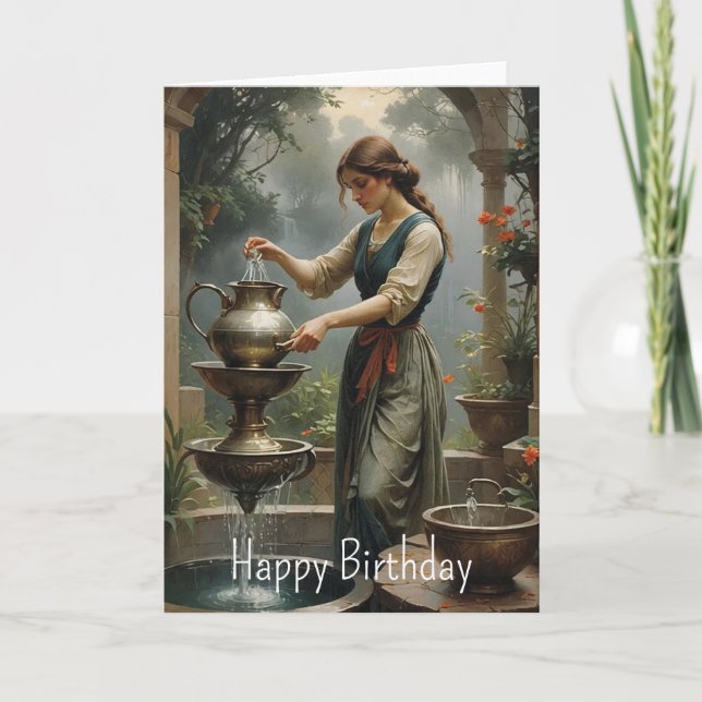 Cartão Aquarius Birthday (Frente)