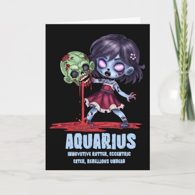 Cartão Aquarius Zombie (Frente)