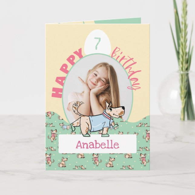 Cartão Aquela Foto De Aniversário Verde Amarelo Com Vida  (Frente)