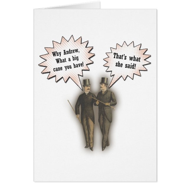 Cartão Aquele é o que disse (Frente)