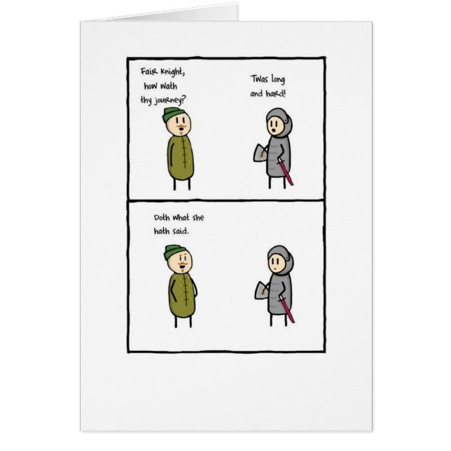 Cartão Aquele é o que disse (Frente)