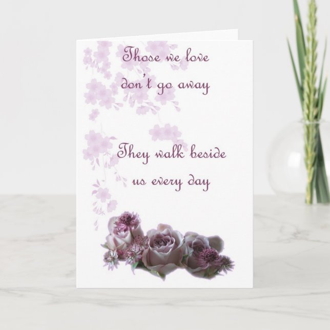 Cartão Aqueles que amamos (Frente)