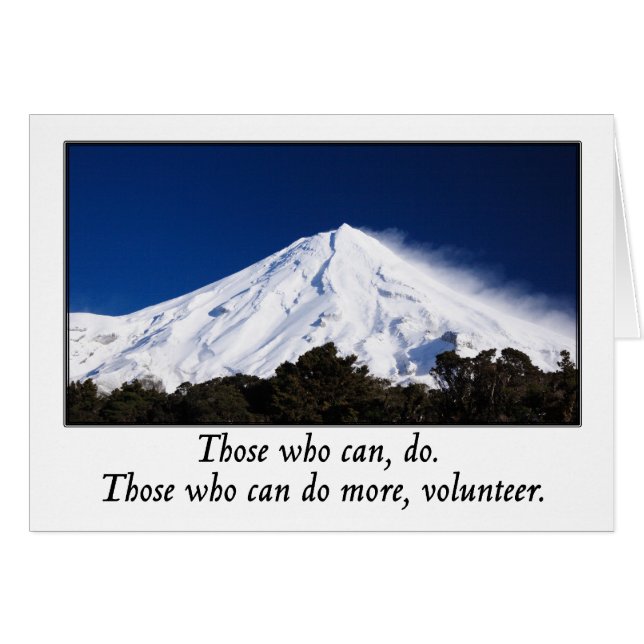 Cartão Aqueles que podem fazer mais voluntários (Frente Horizontal)