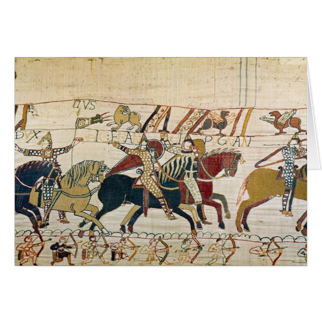 Cartão Aqui os franceses estão lutando (Frente Horizontal)