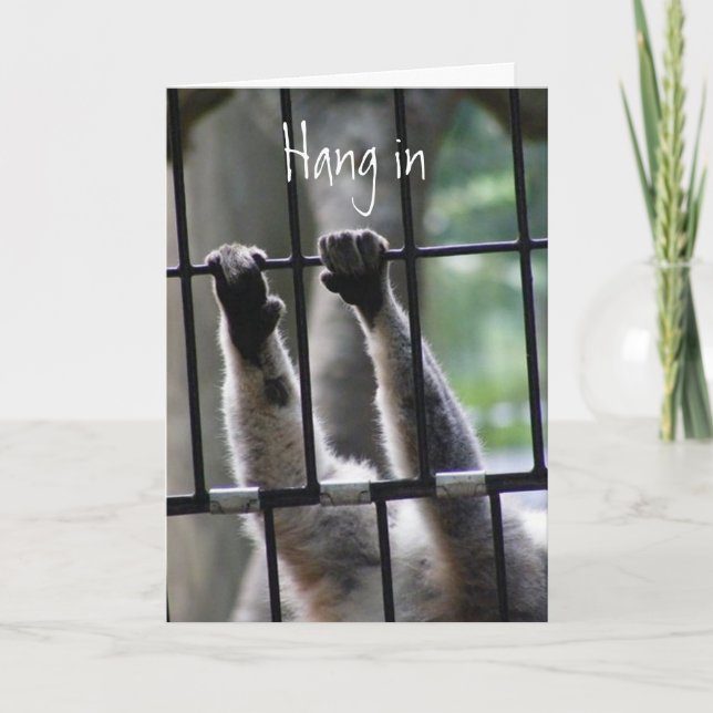 Cartão Aqui para o seu apoio e encorajamento (Frente)