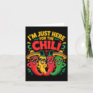 Cartão Aqui pelo chili time engraçado da equipe do concur