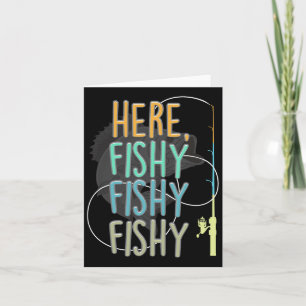 Cartão Aqui Pescador Pesca Peixe Rod Pesca Sayi