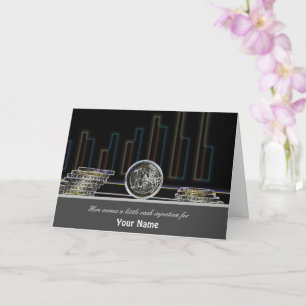 Cartão Aqui vai uma pequena injeção de dinheiro para você